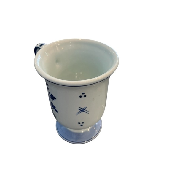 Delft Holland Blue White Footed Coffee Jug - Picture 2 of 8